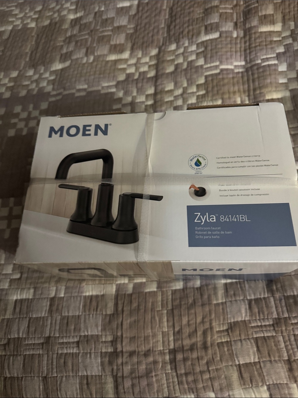 Moen Zyla Two-Handle Bathroom Faucet in Black